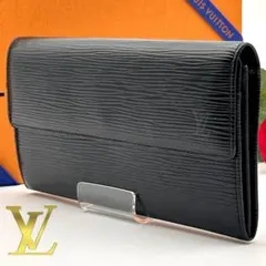 ルイヴィトン 長財布 エピ ポルトフォイユ サラ ブラック 黒 レザー
