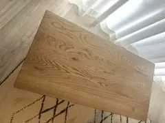 【極美品】unico アディ 木製長方形ローテーブル ノベルティ付