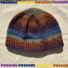 クラッシャーハット　クロシェハット　ニット　バゲハ　ビーニー