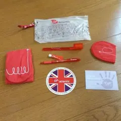 レア【新品・非売品】ヴァージン アトランティック航空・アメニティ & ステッカー