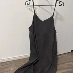 ダークグレー キャミワンピース ロングMサイズ