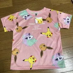 ポケットモンスター Tシャツ ピンク130 ピカチュウ イーブイ ポニータ