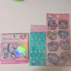 ハローキティ ウォーターシール タイルシール クリスタルシール