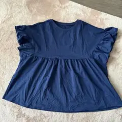 チュニック　半袖　Tシャツ　カットソー　トップス　ブラウス　フリル