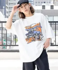 ★PAGEBOYLIM オーバーサイズグラフィックTシャツ ホワイト