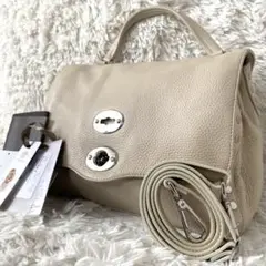 【タグ付き】美品 ザネラート 2way ポスティーナ ショルダーバッグ レザー