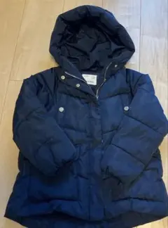 Zara Kids ネイビー 中綿ジャケット、コート 122cm裏地フリース