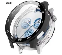 HUAWEI WATCH GT5 ケース ガラス ブラック 46mm