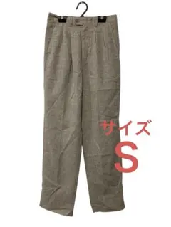 416 jasmi 新品タグ付き ベージュ プリーツ スラックスサイズＳ