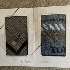 TOROY ハンカチセット チェック柄・ ハンドタオル 2枚セット