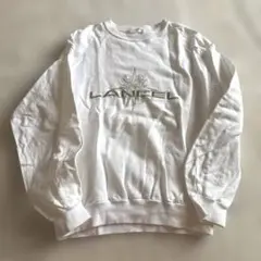 日本製　LANCEL PARIS スウェット トレーナー ホワイト