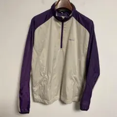 TIGORA ティゴラ ハーフジップ 春ジャケット XL アイボリー/パープル