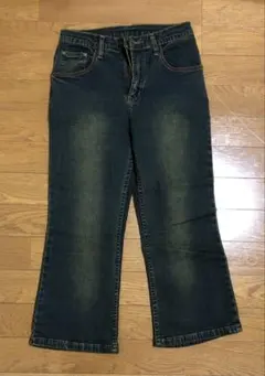 デニムパンツ　ダークブルー フレアパンツ 未使用タグ付き