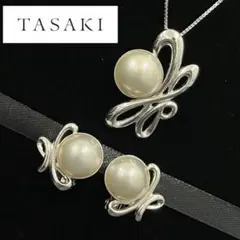 C080803)TASAKI SV925 マベパール ネックレスイヤリング