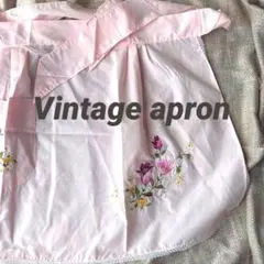 昭和レトロ 刺繍巻きエプロン 森ガール 喫茶店のサムネイル