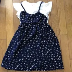 ３can４on 130 サンカンシオン　ワンピース　フリル　花柄　キャミソール