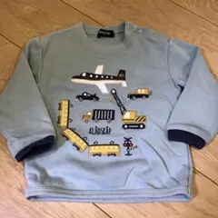 クレードスコープ　乗り物 トレーナー 90サイズ