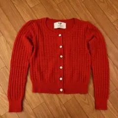 3日間限定値下げ‼️INGNI 赤 ニットカーディガン Mサイズ