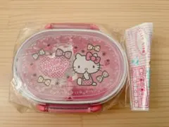 ハローキティ 弁当箱 レトロ ランチボックス サンリオ 花 横向き 2000
