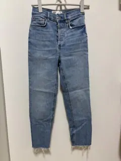 ZARA ハイウエストスリムフィットデニム 34