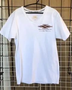 カールカナイkarlkaniストレッチVネック刺繍　装飾Tシャツ Sのサムネイル