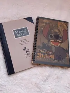 ミッキーマウス スティッチ ノート2冊