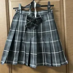 バーバリーブルーレーベル 巻き スカート 36 ノバチェック グリーン系