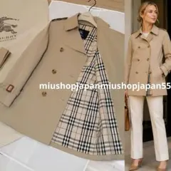 本物上質●M　バーバリー　BURBERRY　トレンチコート　ロンドン