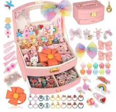 CSDmeewin ヘアアクセサリーセット ケース付き