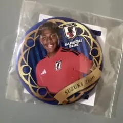 サッカー日本代表 鈴木彩艶 新ユニフォーム 缶バッジ