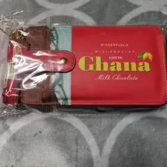 ガーナミルクチョコレートチャーム付きスマホショルダーポーチ