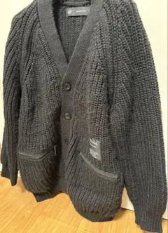 GU UNDERCOVER ケーブルカーディガン S 黒