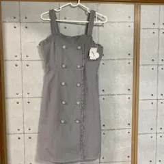 アンクルージュ　チェックのジャンパースカート