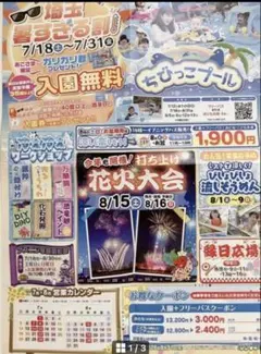 【新品未使用】 むさしの村　入園＋フリーパスクーポン　割引券のサムネイル