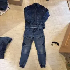 寅壱　デニムジャケット パンツ セットアップ　Ｌのサムネイル