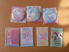 サンリオ　セブン限定　ミラー3種　カードミラー3種　くし1種