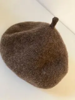 ベレー帽　ベビー　キッズ　ブラウン