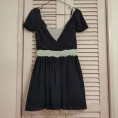 マリーガレット　パーティードレスワンピース　ネイビー