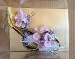 髪飾り 和装 成人式 卒業式 振袖 袴 ピンク ゴールド