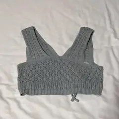 INGNI ニットベスト　ライトブルー