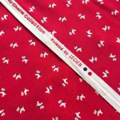 LECIEN 110cm巾60cm 赤 犬 ヨークシャテリアキャンディーチャーム