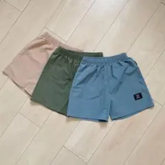 ハーフパンツ 3色セット カーキ ブルー ベージュ