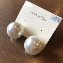 【No.57】可愛いクラシカルおおぶりパール一粒ピアス新品華やか定番上品高級感♡