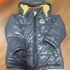 中古　DOUBLE.B フード付き中綿コート ネイビー