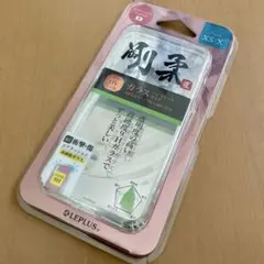 iPhone XS/X用 剛柔 超透過耐傷ケース 背面ガラス