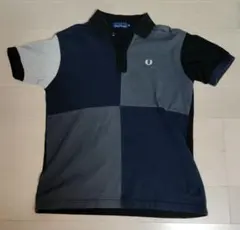 フレッドペリー ポロシャツ M 切替 月桂樹ロゴ