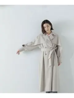 ♡NATURAL BEAUTY BASIC♡レイヤースリーブトレンチコート