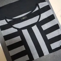 & by P&D ピンキー＆ダイアン ミニワンピ チュニック　黒灰ボーダー 38のサムネイル