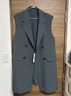 GU オーバーサイズダブルブレストベスト