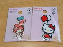 サンリオ　ハローキティ　マイメロディ　ワッペン２枚set　ハンドメイド　入園入学